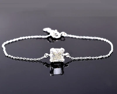 1.10 Ct Diamond Bracelet 925 Silver Certified, Earth mined-Great Shine - Image 1 of 4