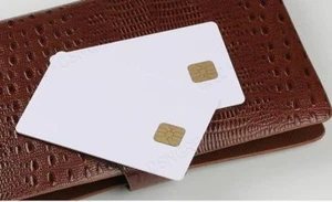 100 PCs Contact IC card 4428 Chip Smart Card  PVC  Blank White  - Picture 1 of 8