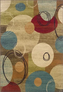 10x13 Sphinx Geometric Squares Rings 2279A Area Rug - Approx 10' x 13' - Picture 1 of 2