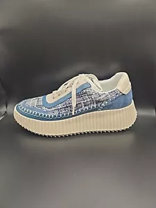 NUEVO Dolce Vita Dolen Mujer Oxford Azul Marino Multi Tejido Tenis Zapatos Talla 8M - Imagen 1 de 8