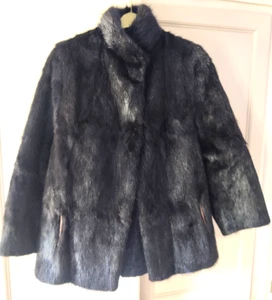 Vintage Fur (Musquash) Jacket - Size 12-14 - Picture 1 of 3