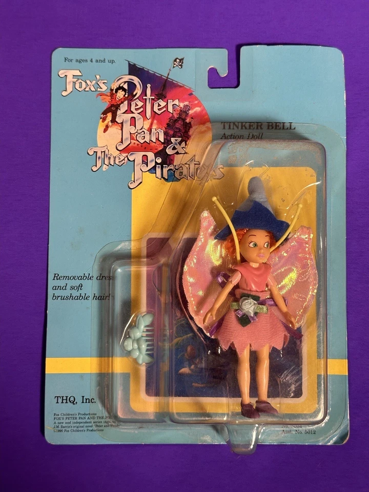 Винтажная фигурка 1991 Fox's Peter Pan & The Pirates TINKER BELL 4,5 дюйма THQ НОВАЯ, НОВАЯ ИЗ СТАРЫХ ЗАПАСОВ - Изображение 1 из 4