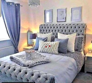 bedcraft Chesterfield Scroll Sleigh Bed -All Colours-Mattress option-All sizes - Picture 1 of 9