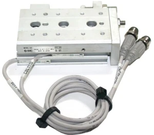 SMC MXS8L-30 Linear Way 1 1/4" Air Slide W/ Sensors - Picture 1 of 2