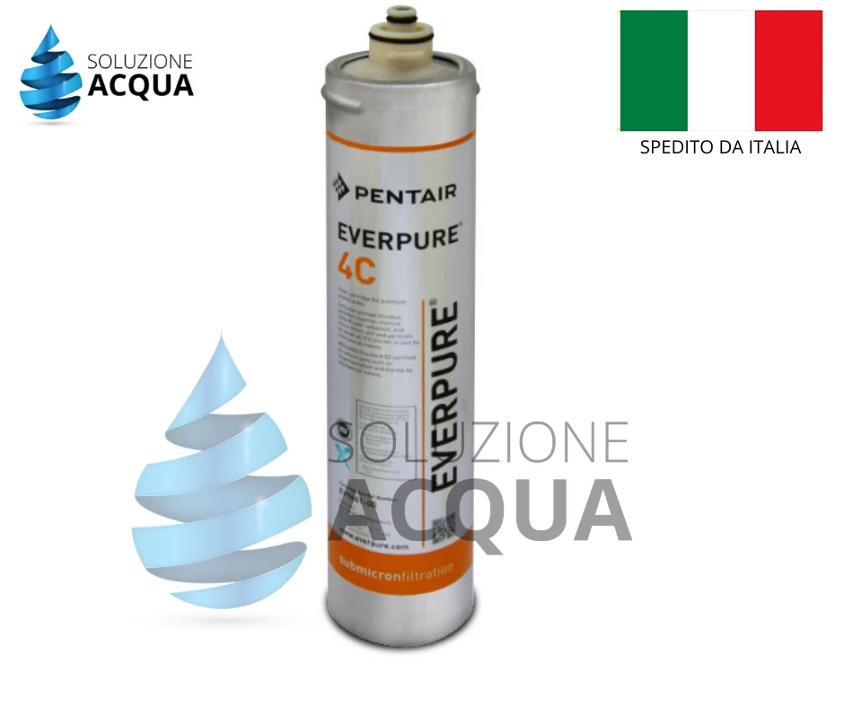 SOLUZIONEACQUA FILTRO EVERPURE 4C EV960100 CARTUCCIA ANTIMICROBICA DEPURATORE ACQUA