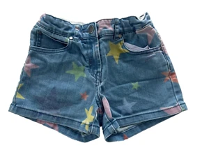 Stella McCartney Kids Star-Print Denim Shorts Girls Size 8Y - Picture 1 of 6