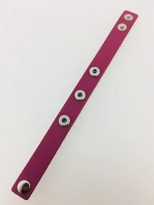 Pees Lederarmband Pink BTA3 für 3 Pees Buttons - Bild 1 von 2