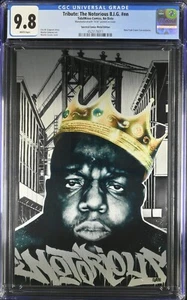 Tribute Notorious BIG CGC 9.8 NYCC New York Comic Con Zavala Metal Variante 50 - Imagen 1 de 2