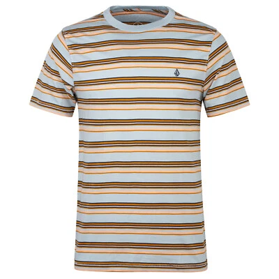 Volcom Commixt Crew T-Shirt celestial blue - Gestreiftes Modern Fit T-Shirt - Bild 1 von 3