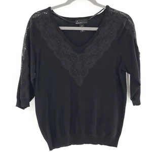Lane Bryant Spitzen Strick Top Damen 18/20 schwarz feminin Whimsigoth dunkel Witchy - Bild 1 von 13