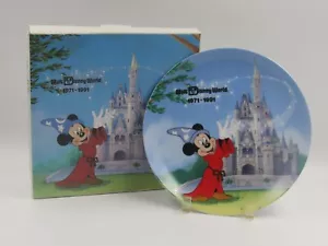 Disney Salute to the Parks "20 Years of Magic" Walt Disney World Plate in Box - Picture 1 of 6