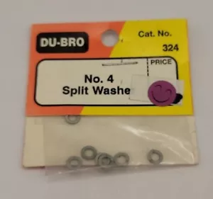 Du-Bro Split Washers No. 4 Rc Hardware 8 pcs DuBro 324 - Picture 1 of 1