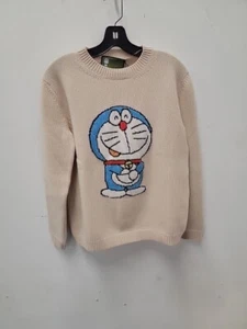 Maglione donna Gucci Doraemon taglia media beige nuovo con etichetta  - Foto 1 di 1