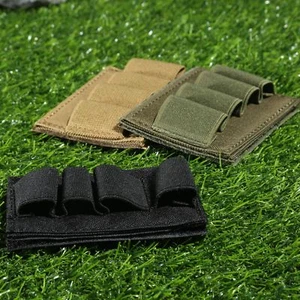 Tactical 4 Round Shotgun Shell 12GA Porta Munizioni Borsa Caccia Tiro - Foto 1 di 9