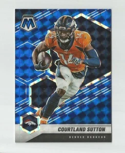 2021 PANINI MOSAIC BLUE MOSAIC PRIZM COURTLAND SUTTON #d 30/99 DENVER BRONCOS - Bild 1 von 2
