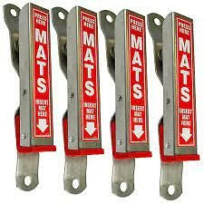HI-TECH Car Wash Mat Clamps, Floor Mat Holders Available in 6 Colors (4 Pack) - Picture 1 of 7