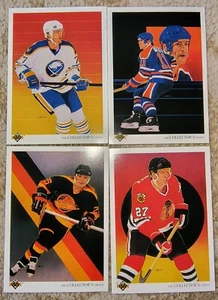 1991 Upper Deck Hockey COLLECTORS CHOICE- Roenick, Skriko, Messier, Turgeon - Picture 1 of 4