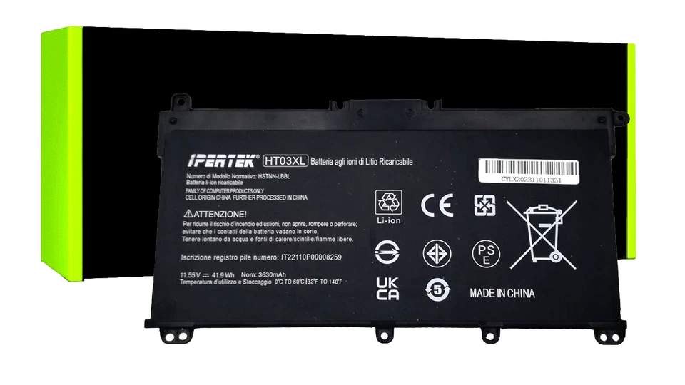 Batteria per HP portatile HP 240 G7 245 250 255 14 15 17 HT03XL L11421-421 - Immagine 1 di 4