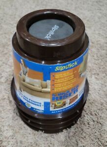 Used - SlipStick 5 in. Extra Storage Under-Bed Risers Chocolate (Set of 4) 