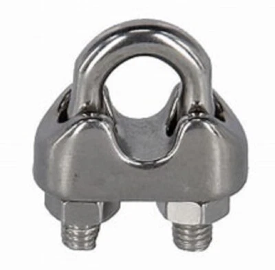 SEILFLECHTER Niro Seilklemme,Bügelseilklemme,Edelstahl A4,Meerwassertauglich 4mm Tauwerk