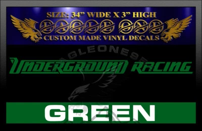 1 Underground Racing Vinyl Decal Sticker #217 Foto 1 de 2