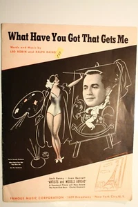 VINTAGE Noten ~ WHAT HAVE YOU GOT THAT GET ME - "Künstler & Models im Ausland" - Bild 1 von 3