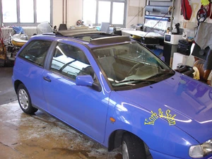 Seat Ibiza Sun Bezug Verdeck Faltdach Faltschiebedach Faltverdeck Klappdach NEU - Bild 1 von 1