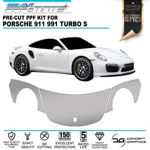 Cofano Ali Protezione Pietra PPF Pellicola Protezione Vernice per Porsche 911 991 Turbo S - Foto 1 di 5