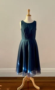 Women's REVIEW Sequined Teal Dress, Size 8 NWT - Picture 1 of 4