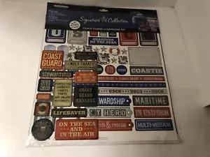 Kit scrapbooking Guardia Costiera adesivi 67 pezzi in tutto nuovo in confezione - Foto 1 di 2