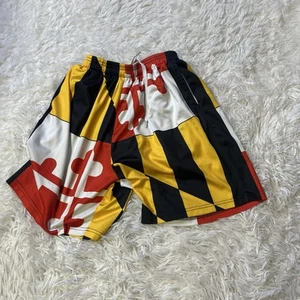 Maryland Flag Athletic Swimming Shorts Pants Youth Medium Drawstring Polyester - Picture 1 of 3