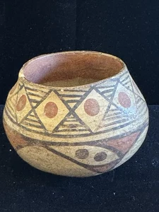 Cuenco de cerámica Ancestral Pueblo intacto Anasazi Zuni nativo americano policromado - Imagen 1 de 19