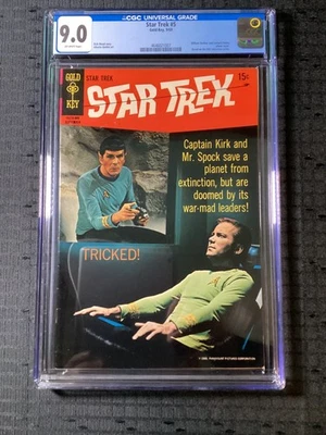 Star Trek #5 Graded CGC  9.0 ( 1969  Spock Kirk Photo Cover Comic) - Image 1 of 2