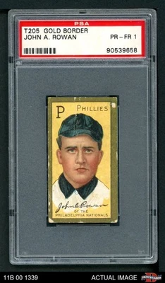 1911 T205 John Rowan Phillies PSA 1 - POOR - Image 1 of 2