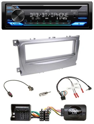 JVC Bluetooth Lenkrad USB DAB CD Autoradio für Ford Galaxy C-Max ab 2007 Focus s - Bild 1 von 4