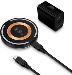 For Samsung Galaxy S25 S24 S23 S22 Ultra FE 15W Wireless Charger Fast Charge Pad - Picture 1 of 6