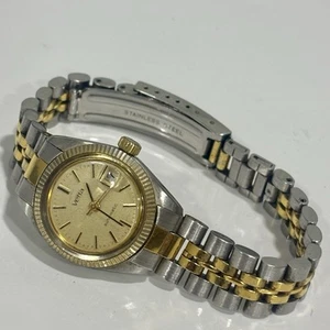 Reloj Automático Vintage Damas Vetta Hecho en Suiza Dorado Tono Plata Fecha 3307 - Imagen 1 de 7