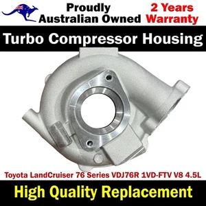 Turbo Compressor Housing For Toyota LandCruiser 76 Series VDJ76R 1VD-FTV V8 4.5L - Picture 1 of 10