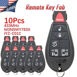 10X For Dodge Chrysler Remote Van Key Fob Town & Country Grand Caravan IYZ-C01C - Picture 1 of 9