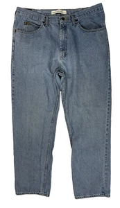 Lee Herren Relaxed Fit 100% Baumwolle Mid Rise Blau Jeans Größe 38 X 34 Helle Waschung - Bild 1 von 9