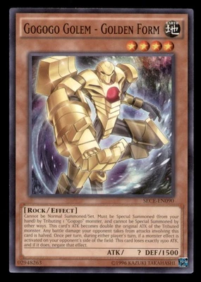 Yugioh Gogogo Golem - Golden Form #SECE-EN090 Secrets of Eternity LP - Image 1 of 2