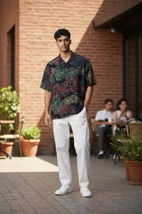 Camisa Harley Davidson Tori Richard 100 % seda abotonada para hombre 2XL AOP hawaiana - Imagen 1 de 9