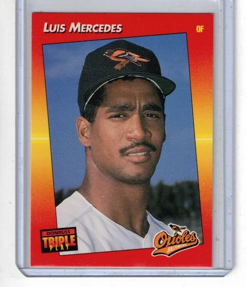 1992 Donruss Triple Play #145 Luis Mercedes - Orioles - Image 1 of 2
