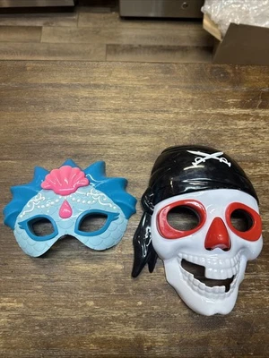 2 Máscara Iluminada Halloween Niños/Adultos con Pilas Pirata y Sirena Foto 1 de 4