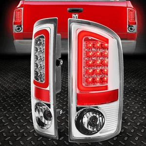 [BARRA TUBO C LED ROJA]PARA 02-06 RAM 1500 2500 3500 LUZ TRASERA LÁMPARA FRENO CROMO - Imagen 1 de 8