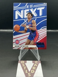 23/24 Panini NBA Hoops - AUSAR THOMPSON ROOKIE WE GOT NEXT #10 Detroit Pistons - Picture 1 of 3