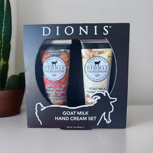 Dionis Goat Milk Hand Cream Holiday Set  Frosted Gingerbread & Nutty Vanilla - Picture 1 of 4