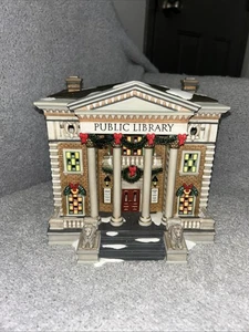Dept 56 Hudson Biblioteca Pubblica 58942 Natale in Città Dipartimento Villaggio CIC - Foto 1 di 13