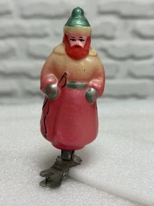 Old USSR Glass Christmas Ornament Coachman with Whip Soviet Vintage Toy - Picture 1 of 20