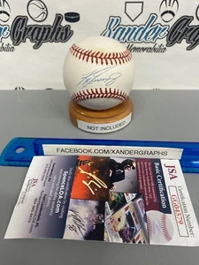 KEN GRIFFEY JR SIGNED AUTOGRAPHED RAWLINGS OFFICIAL OML AL BASEBALL JSA COA - Picture 1 of 9